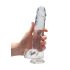 REALROCK - caurspīdīgs reālistisks dildo - caurspīdīgs (22cm)