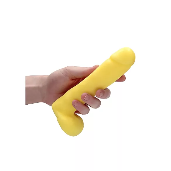 S-Line - Dicky - ziepju penis ar sēkliniekiem - vaniļa (210 g)