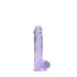 RealRock - caurspīdīgs reālistiskais dildo 15 cm violets