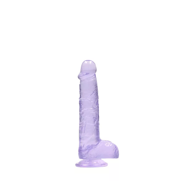 RealRock - caurspīdīgs reālistiskais dildo 15 cm violets