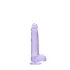 RealRock - caurspīdīgs reālistiskais dildo 15 cm violets