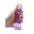 REALROCK - caurspīdīgs reālistisks dildo - violets (15 cm)