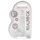 REALROCK - caurspīdīgs, dzīvotspējīgs dildo - caurspīdīgs (15 cm)