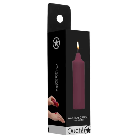 Ouch Rose - parafīna ķermeņa svece ar rožu aromātu 100g