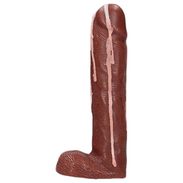 Dicky Cum - ziepes ar dzimumlocekļa formu un sēkliniekiem - brūna (250g)