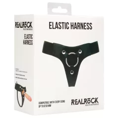   RealRock elastīgas apakšbikses pievienojamam strap-on, melnas