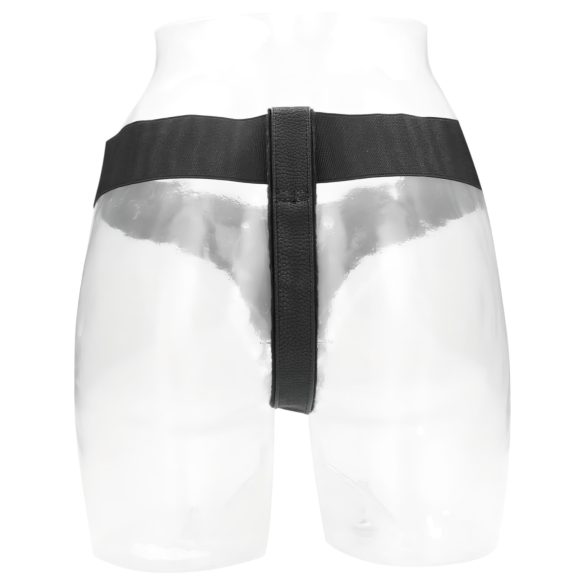 RealRock elastīgas apakšbikses pievienojamam strap-on, melnas