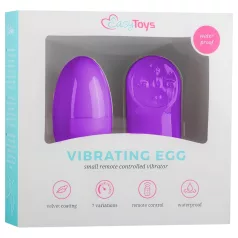   Easytoys - vibrējošā olīte ar 7 režīmiem un tālvadību, violeta