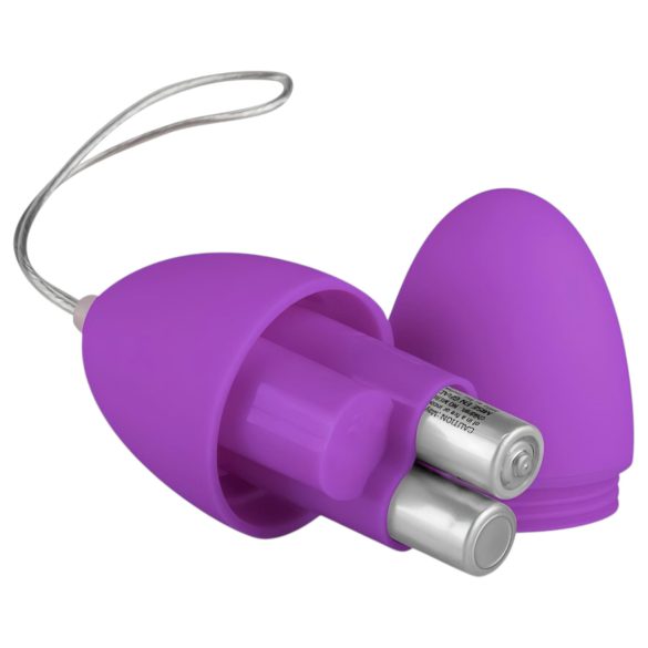 Easytoys - vibrējošā olīte ar 7 režīmiem un tālvadību, violeta