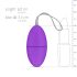 Easytoys - 7 ritmu radio vadāma vibrācijas ola (violeta)