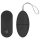 Easytoys - 7 ritmu radio vibrācijas ola (melna)