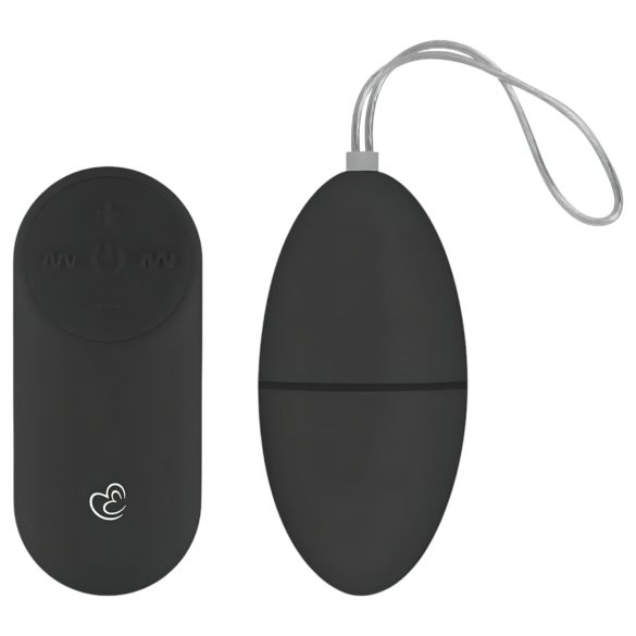 Easytoys - 7 ritmu radio vibrācijas ola (melna)