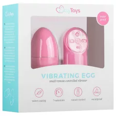   Easytoys - vibrējošā ola ar 7 režīmiem un tālvadības pulti rozā
