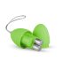 Easytoys - 7 ritmu radio vadības vibrējoša ola (zaļa)