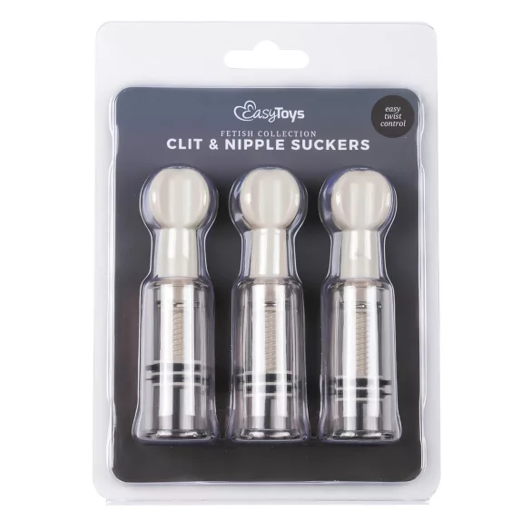EasyToys - krūšu galu un maksts pumpīšu komplekts (3 gab.)