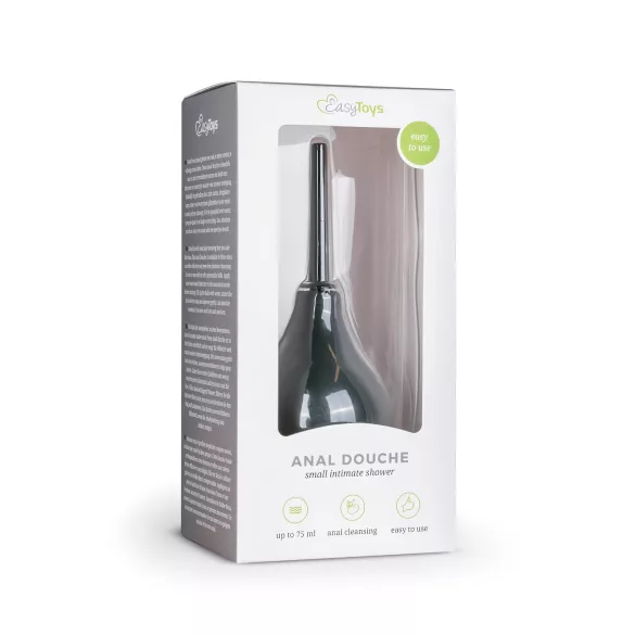 Easytoys - anālais dušas uzgalis mazs melns