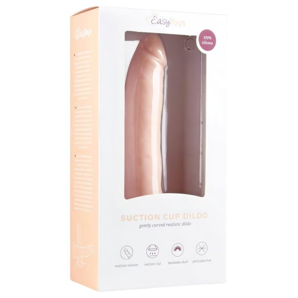 Easytoys - silikona dildo ar piesūcekni 21cm naturāls