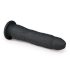 Easytoys - piesūcekņu 100% silikona dildo (21 cm) - melns