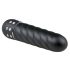 Easytoys Diamond Twirled - griezts stienis vibrators (melns)