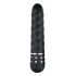 Easytoys Diamond Twirled - griezts stienis vibrators (melns)
