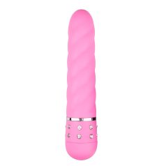 Easytoys Diamond - spirālveida stienis vibrators (rozā)