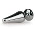 Easytoys Metāla Nr.11 - rozā akmens anālais spraudnis - sudrabs (3,5cm)