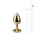 Easytoys Metal Nr.3 - anālais spraudnis - zelta-rozā (2,5 cm)