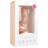 Easytoys - piesūcekņa dildo ar sēkliniekiem (15 cm) - dabīgs