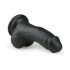Easytoys - piesūceknis gredzens dildo (15cm) - melns