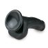 Easytoys - piesūcekņa dildo, ar sēkliniekiem (15cm) - melns