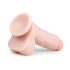 Easytoys - piesūceknis, sēklinieku dildo (17,5 cm) - dabīgs