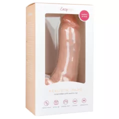   Easytoys - dildo ar piesūcekni un sēkliniekiem 20 cm naturāls