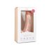 Easytoys - piesūceknis, sēklinieku dildo (20 cm) - dabīgs