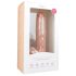 Easytoys - dildo ar piesūcekni un sēkliniekajiem 26,5cm naturāls