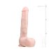 Easytoys - piesūcekņa paliktnis, liels dildo (29,5 cm) - dabīgs