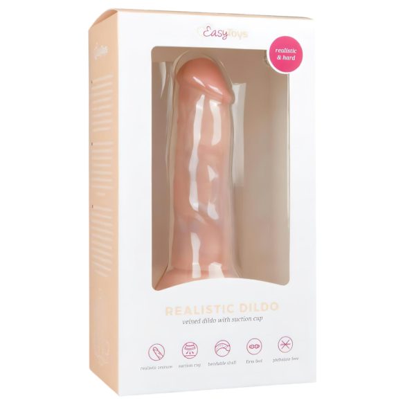 Easytoys - reālistisks dildo ar piesūcekni 15,5 cm naturāls