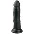Easytoys - reālistisks dildo ar piesūcekni 15,5 cm melns
