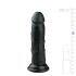 Easytoys - reālistisks dildo ar piesūcekni 15,5 cm melns