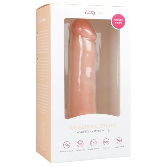 Easytoys - reālistisks dildo ar piesūcekni 20,5 cm bēšs