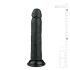 Easytoys – melns, dzīvesveidam atbilstošs piesūceknis dildo (20,5 cm)