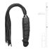 Easytoys Flogger - Vienota Pātagas un Silikona Dildo Komplekts (Melns)