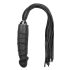 Easytoys Flogger - Vienota Pātagas un Silikona Dildo Komplekts (Melns)