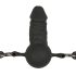 Easytoys - mutes aizbāznis ar iekšējo dildo (melns)