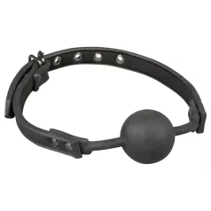 EasyToys - silikona mutes aizbāznis ar bumbiņu (melns)