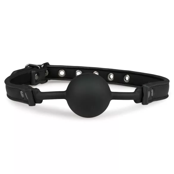 EasyToys - silikona mutes aizbāznis ar bumbiņu (melns)