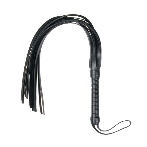 Easytoys floggers pātaga mīksta mākslīgā āda melna