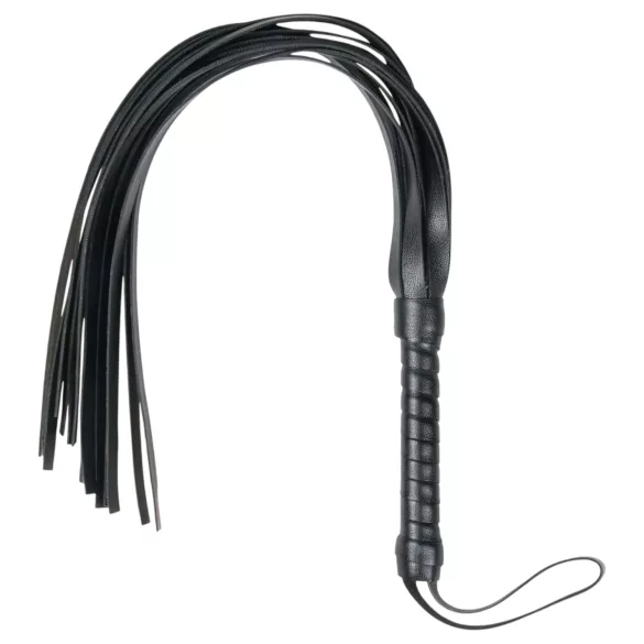 Easytoys floggers pātaga mīksta mākslīgā āda melna