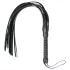 Easytoys floggers pātaga mīksta mākslīgā āda melna