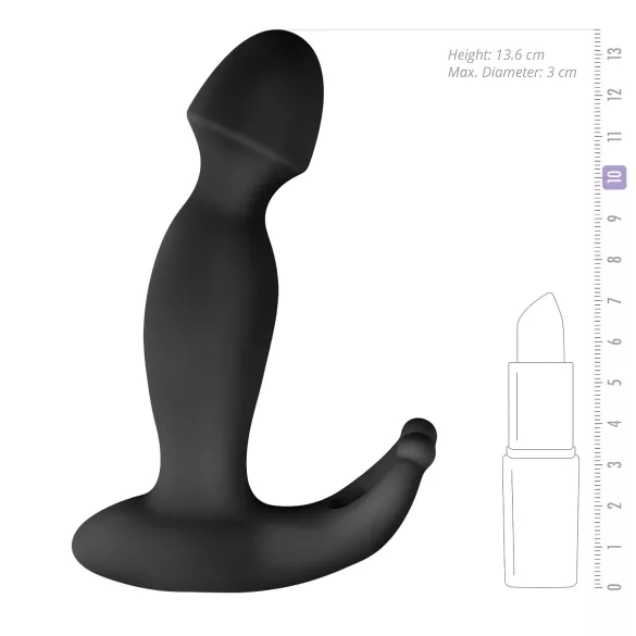 Easytoys Pounding Pete - prostatas vibrators ar vibrāciju melns