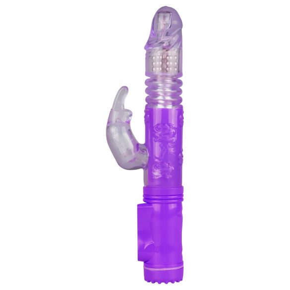 Easytoys Bunny - rotējošs vibrators ar stumšanas funkciju violets